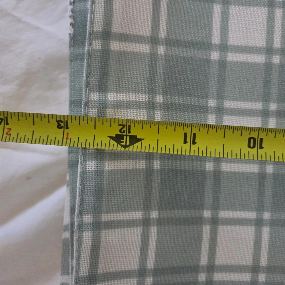 Pumpkin Placemats Set of 12  & Table‎ Runner Reversible Fall Autumn Plaid Back